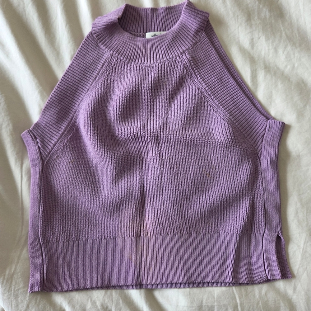 Wilfred Aritzia Knit Top In Lavender/light Purple Colour. Size Small.